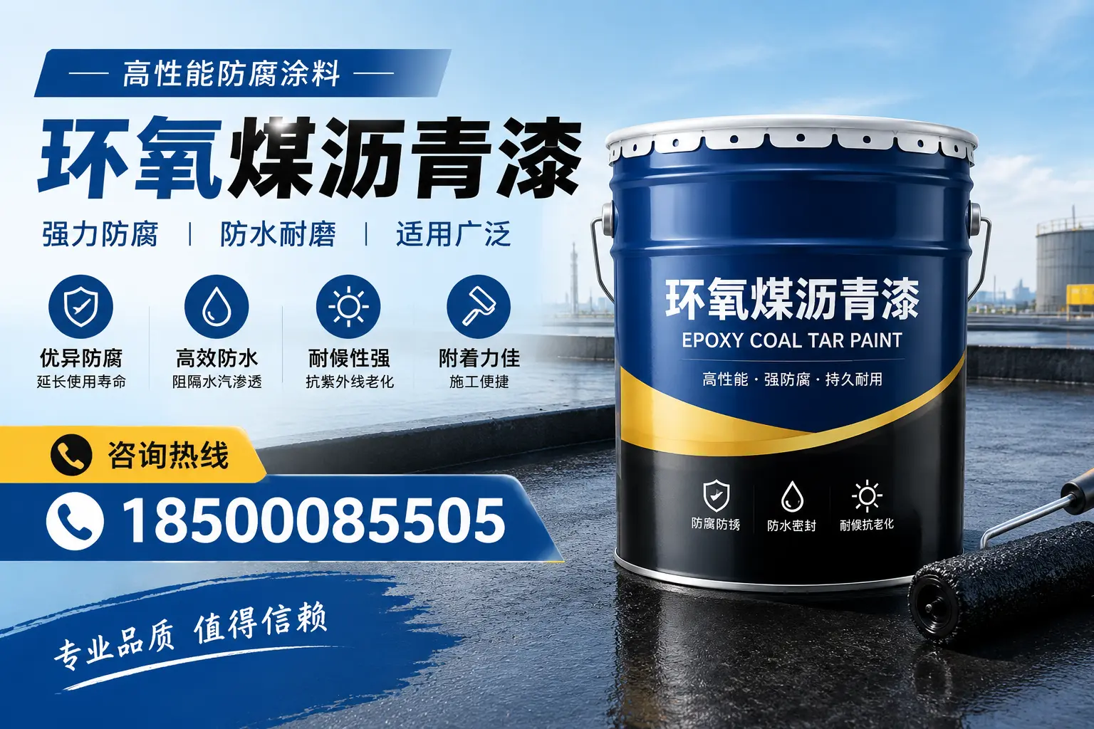 环氧煤沥青漆的主要成分与功能，集贤用户深度了解