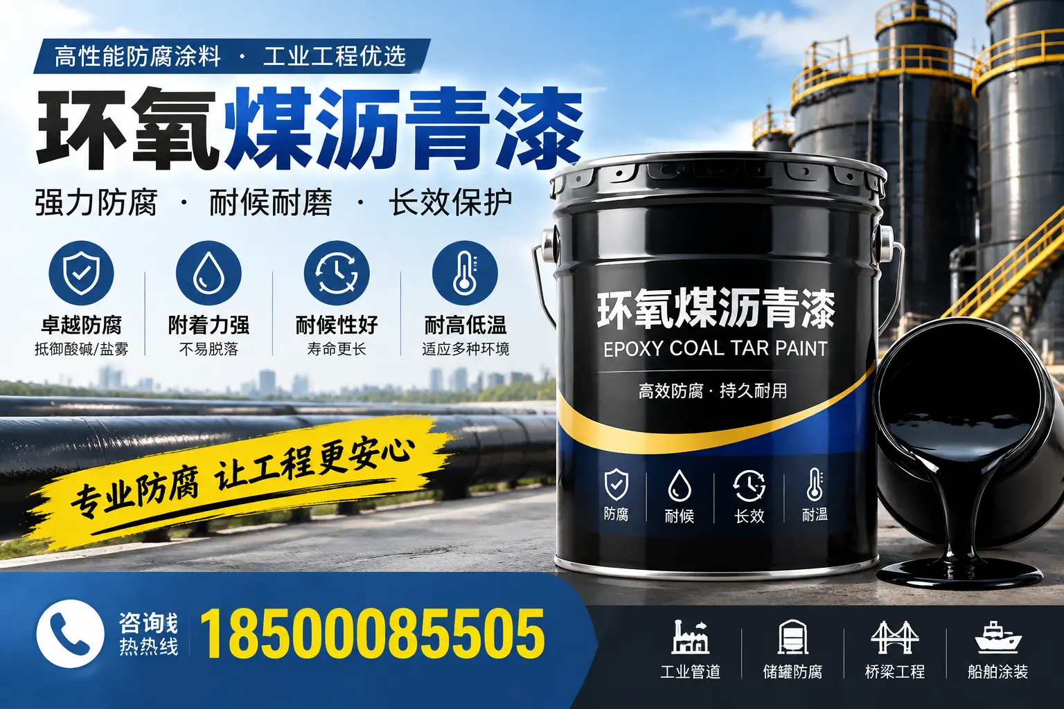 环氧煤沥青漆的施工方法与注意事项，确保在集贤顺利完成
