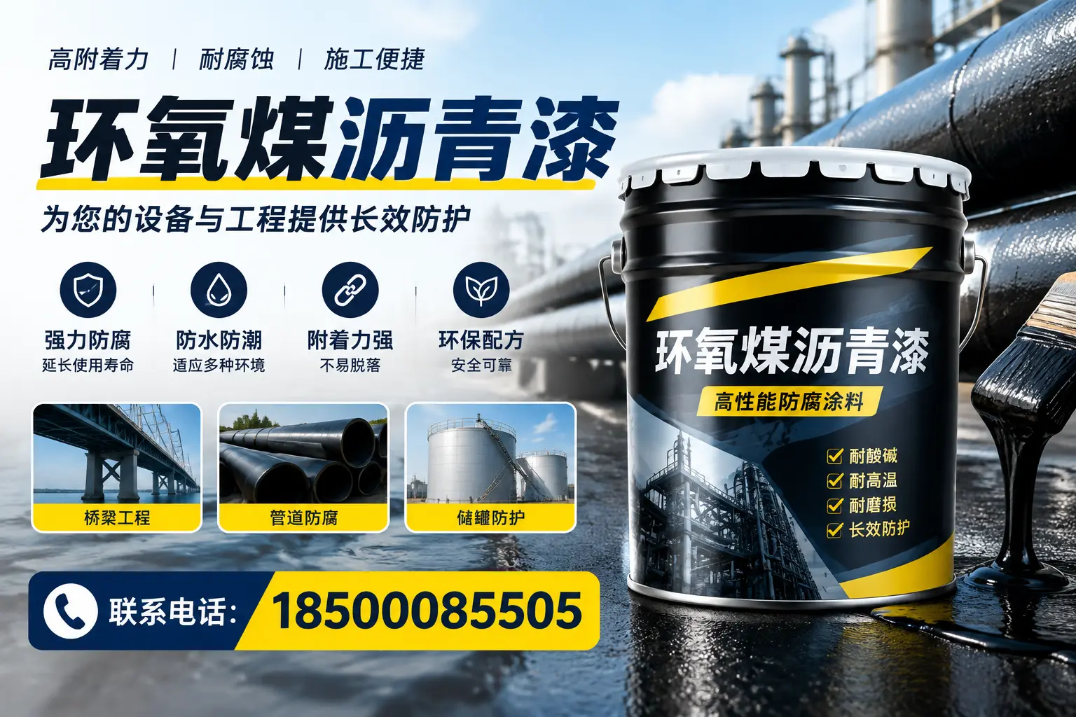 环氧煤沥青漆与其他涂料的对比分析，助力集贤企业决策